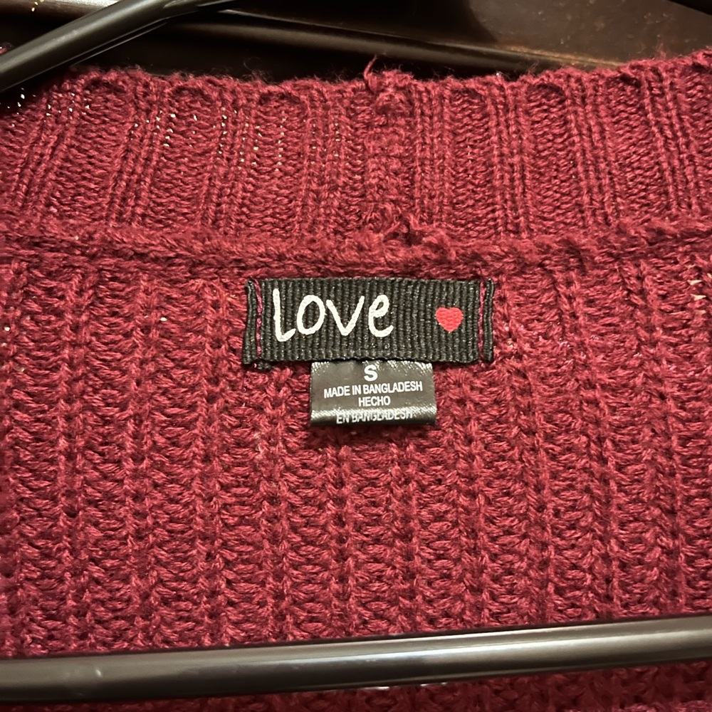 Love Women's Red Sweater